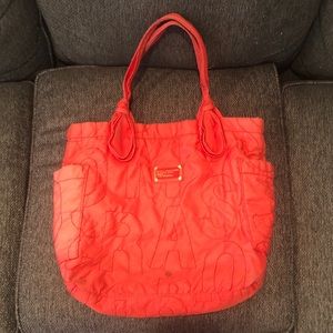 Large pink Marc Jacobs nylon tote